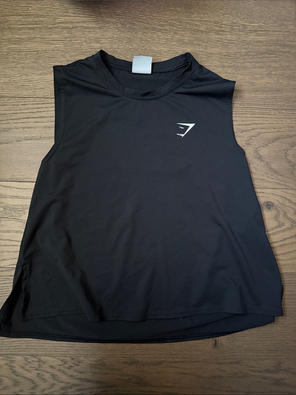 Gymshark Black Muscle Tank with Small Logo